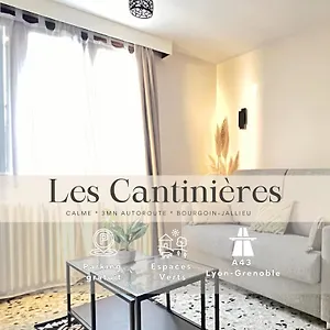 Appartement Les Cantinieres - Bourgoin Jallieu - Jardin Prive, Ruy-Montceau